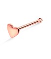 Heart Silver Bone Nose Stud NSKD-1213